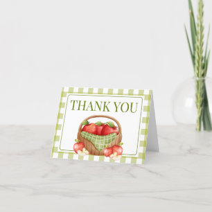 The Apple of Our Eye Baby Shower Thank You Card