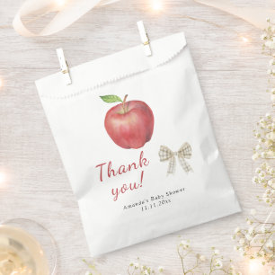 The Apple of our eye Baby shower Thank You  Favour Bags