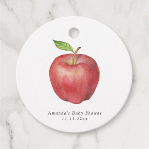 The Apple of our eye Baby shower Thank You Favour Tags