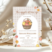 The Apple of Our Eye basket fall Baby Shower