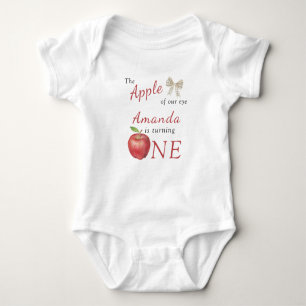 The Apple of our eye Kids Birthday Party  Baby Bodysuit