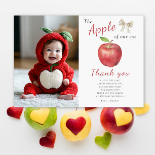 The Apple of our eye Kids birthday party thank you