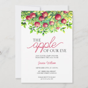 The Apple of Our Eye Thanksgiving Baby Shower Invitation