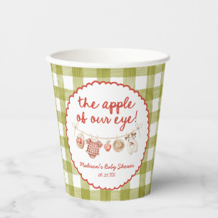 The Apple Of Our Eye Whimsical Fall Baby Shower Paper Cups