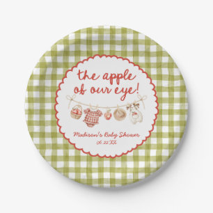 The Apple Of Our Eye Whimsical Fall Baby Shower Paper Plate