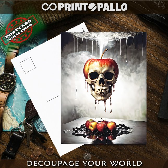 The Apple of Sin with skull  Postcard (Creator Uploaded)