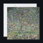 The Apple Tree (by Gustav Klimt) Card<br><div class="desc">This design features artwork by Gustav Klimt (1862–1918), who was an Austrian symbolist painter and one of the most prominent members of the Vienna Secession movement. The painting featured in this design shows a beautiful apple tree bearing fruit, bright red apples hanging from its boughs. The image is painted with...</div>