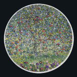 The Apple Tree (by Gustav Klimt) Ceramic Knob<br><div class="desc">This design features artwork by Gustav Klimt (1862–1918), who was an Austrian symbolist painter and one of the most prominent members of the Vienna Secession movement. The painting featured in this design shows a beautiful apple tree bearing fruit, bright red apples hanging from its boughs. The image is painted with...</div>