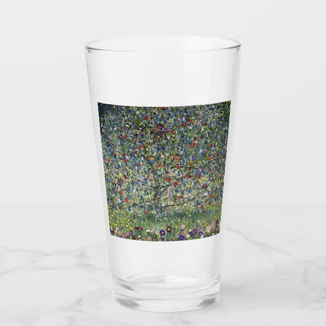 The Apple Tree (by Gustav Klimt) Glass (Front)