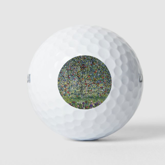 The Apple Tree (by Gustav Klimt) Golf Balls (Front)