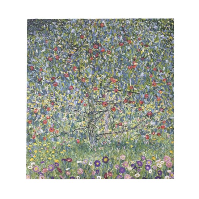 The Apple Tree (by Gustav Klimt) Notepad (Front)