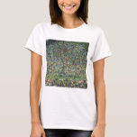 The Apple Tree (by Gustav Klimt) T-Shirt<br><div class="desc">This design features artwork by Gustav Klimt (1862–1918), who was an Austrian symbolist painter and one of the most prominent members of the Vienna Secession movement. The painting featured in this design shows a beautiful apple tree bearing fruit, bright red apples hanging from its boughs. The image is painted with...</div>