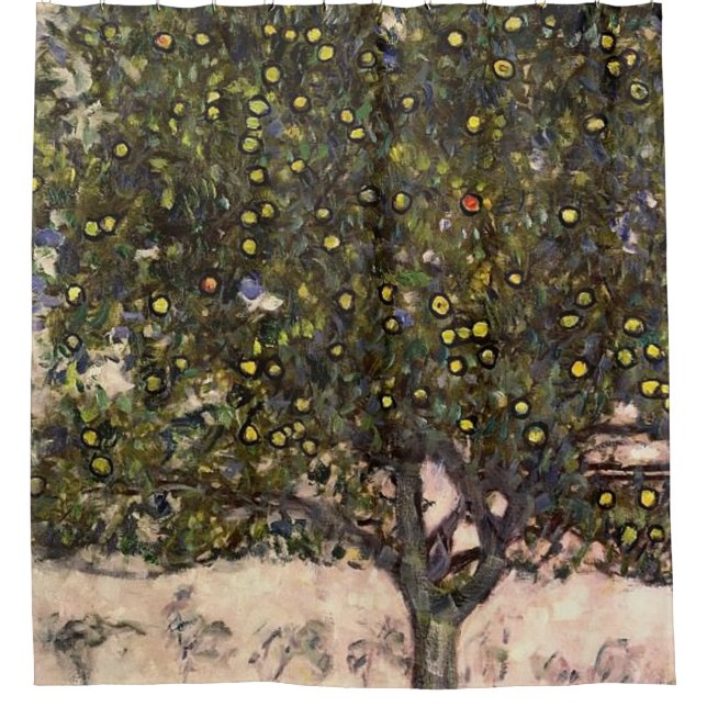 The Apple Tree ll 1916 By Gustav Klimt Shower Curtain (Front)