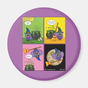 The Apprentice Wizard - Cleaning Comic Magnet