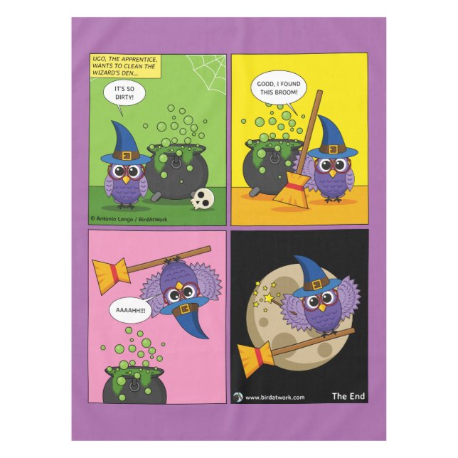 The Apprentice Wizard - Cleaning Tablecloth (Front)