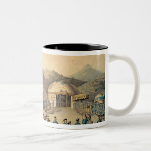 The Approach of the Emperor of China Two-Tone Coffee Mug