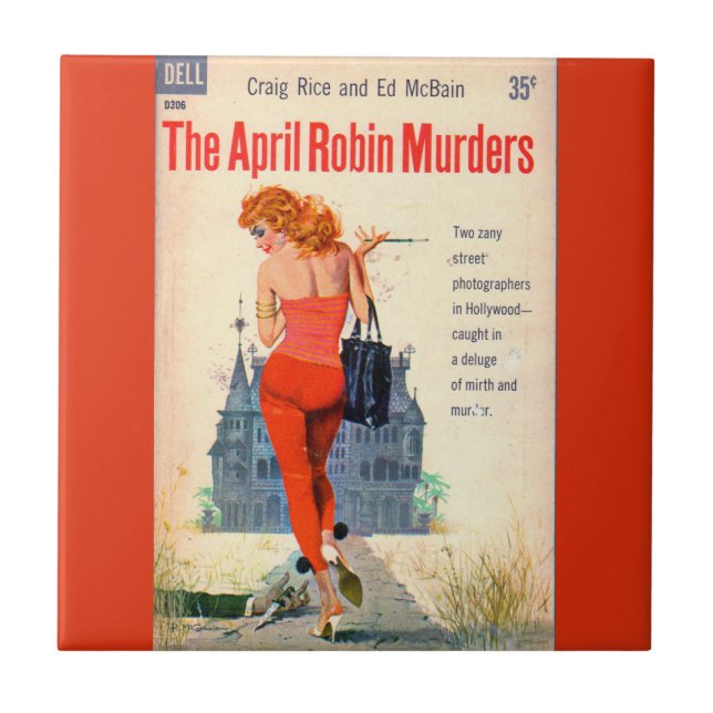 The April Robin Murders pulp novel cover Tile (Front)