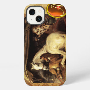 THE ARAB TENT WITH HORSE Orange Agate Gem Monogram iPhone 13 Case