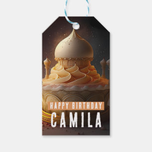 The Arabian Nights  Birthday Cake -  Gift Tags