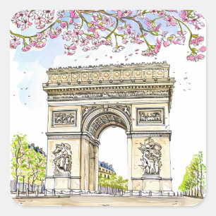 The Arc of Triomphe (Paris) Square Sticker