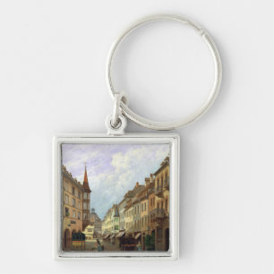 The Arcades, Grand Rue, Colmar, 1876 Key Ring