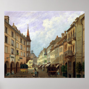 The Arcades, Grand Rue, Colmar, 1876 Poster