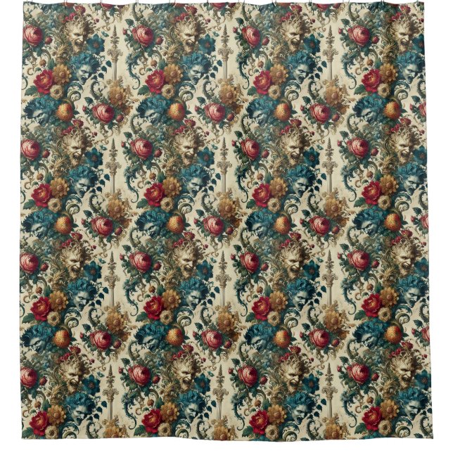 The Arcane Anarchy – Gothic Baroque  Shower Curtain (Front)