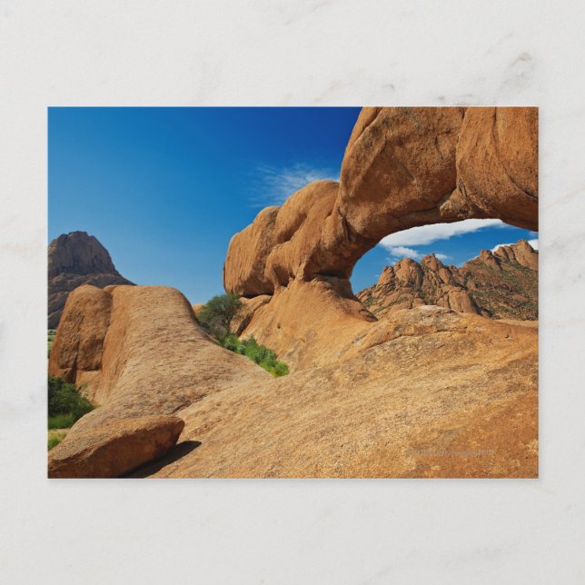 the arch at Spitzkoppe or Spitzkuppe, arid Postcard (Front)