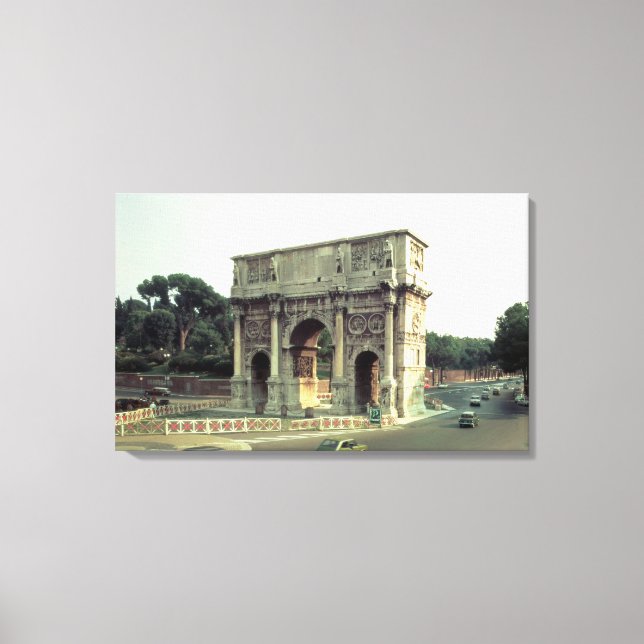 The Arch of Constantine from the North West Canvas Print (Front)