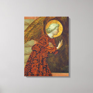 The Archangel Gabriel, c. 1430 (tempera on panel) Canvas Print