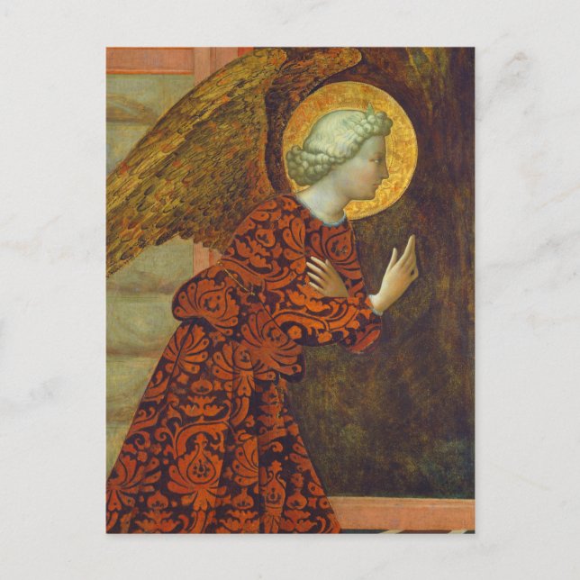 The Archangel Gabriel, c. 1430 (tempera on panel) Postcard (Front)