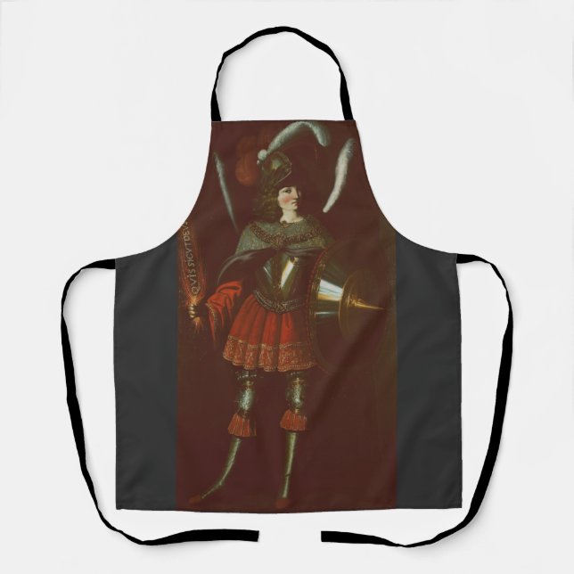 The Archangel Michael by Francisco de Zurbarán Apron (Front)