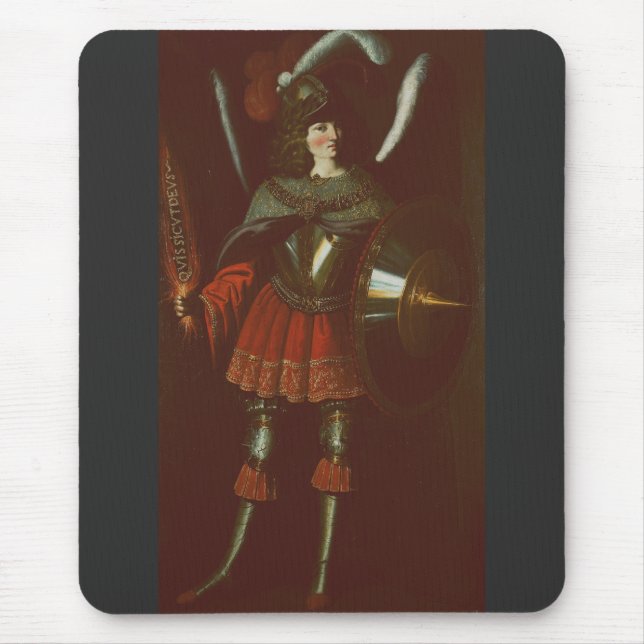 The Archangel Michael by Francisco de Zurbarán Art Mouse Pad (Front)