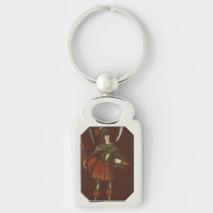 The Archangel Michael by Francisco de Zurbarán Key Ring