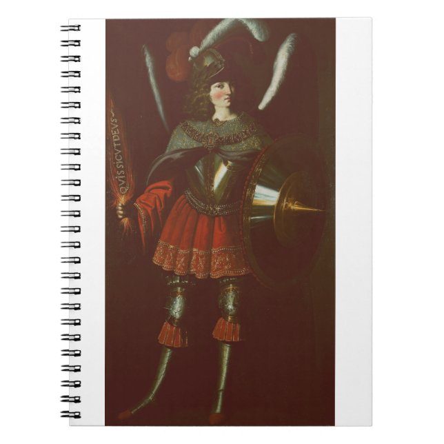 The Archangel Michael by Francisco de Zurbarán Notebook (Front)