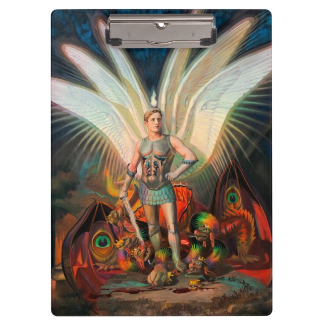 The Archangel Michael Defeats the Dragon Clipboard (Front)