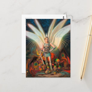 The Archangel Michael Defeats the Dragon Postcard