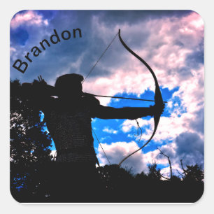 The archer square sticker