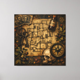 The Architect of Death: H.H. Holmes Murder Castle Canvas Print