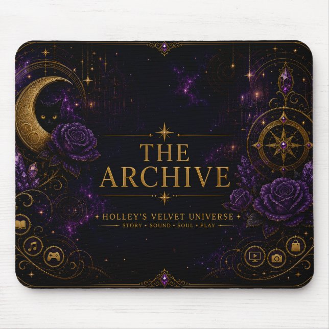 The Archive Gothic Celestial Galaxy Mouse Pad (Front)