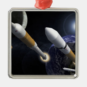 The Ares I Crew Launch Vehicle Metal Tree Decoration