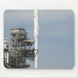 The Ares I-X rocket is seen on the launch pad Mouse Pad