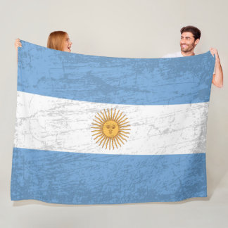 The Argentina Flag -Tapestry of Argentina heritage Fleece Blanket