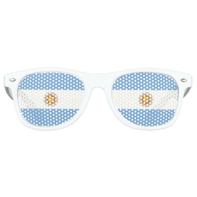 The Argentinian colour | Flag of Argentina Retro Sunglasses (Front)