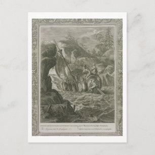 The Argonauts Pass the Symplegades (engraving) Postcard