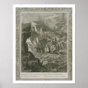 The Argonauts Pass the Symplegades (engraving) Poster