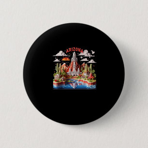 The Arizona State In Usa Sticker1  6 Cm Round Badge
