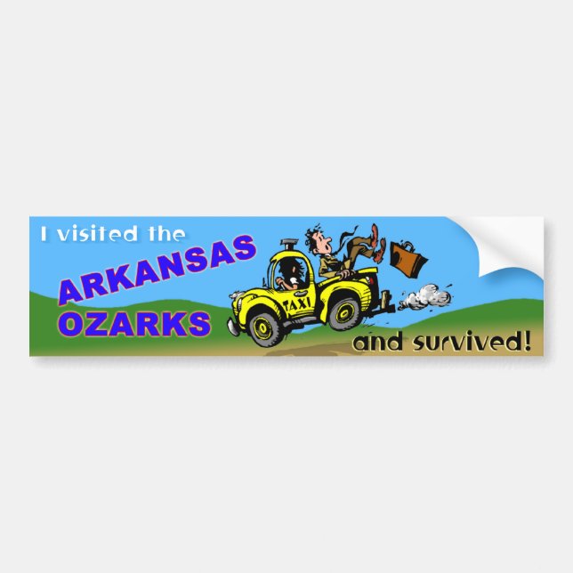 The Arkansas Visitor Survivor Bumper Sticker (Front)