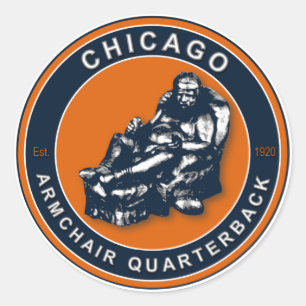 THE ARMCHAIR QB - Chicago Classic Round Sticker