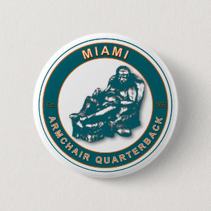 The Armchair QB Miami Football Button
